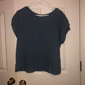 F21 Blue/White Striped T-Shirt
